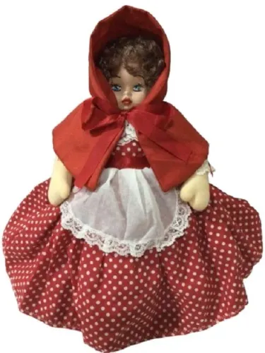 Boneca Chapeuzinho Vermelho Lobo Mau E Vovó 3 Em 1