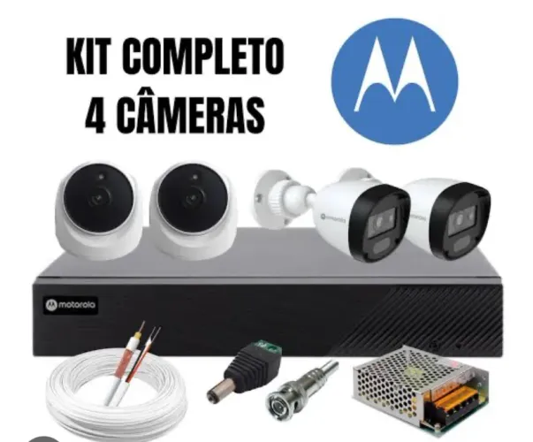 Cameras de Segurança- kit com 4 câmeras