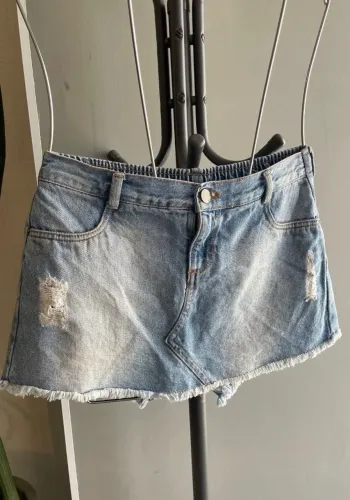 Shorts saia jeans infantil HERING Tam - 14