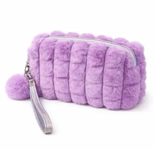 Necessaire na cor lavanda