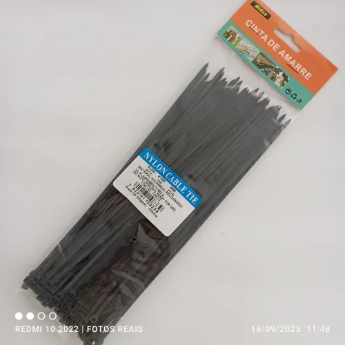 100 braçadeiras de nylon 25 cm