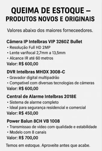 CAMERA INTELBRAS 3260Z G2