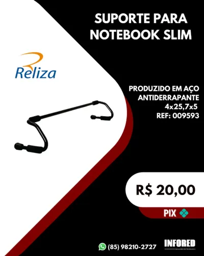 Suporte para notebook Slim Reliza 009593