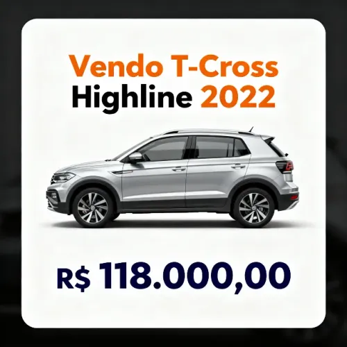 Volkswagen T-Cross Highline 1.4 TSI Flex 16V 5P AUT 2022