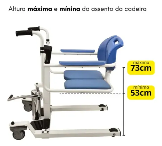 Cadeira de transferência para acamados