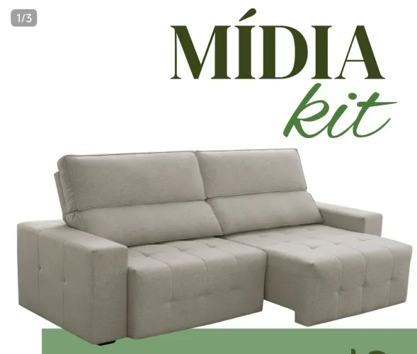 Sofá Modular Mídia Kit - Conforto e Design 