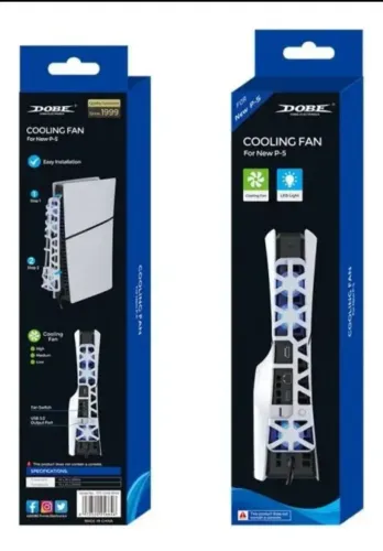 Cooler fan externo USB ventilador para resfriamento 3 ventoinha compatível com ps5 Slim