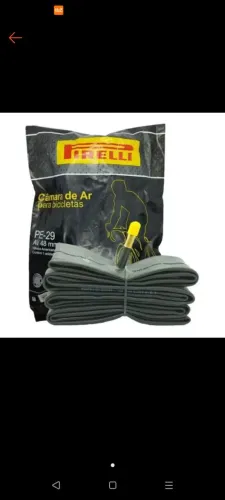 Câmara de Ar Pirelli PE-29 AV 48mm e aro 26 