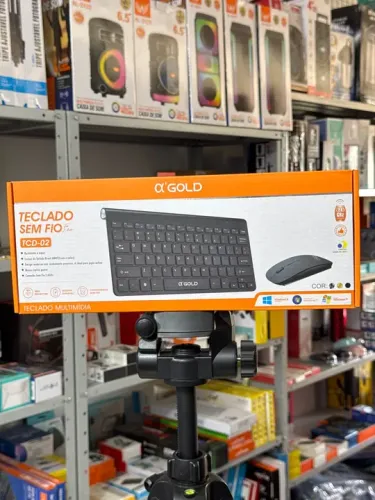 Kit teclado e mouse sem fio