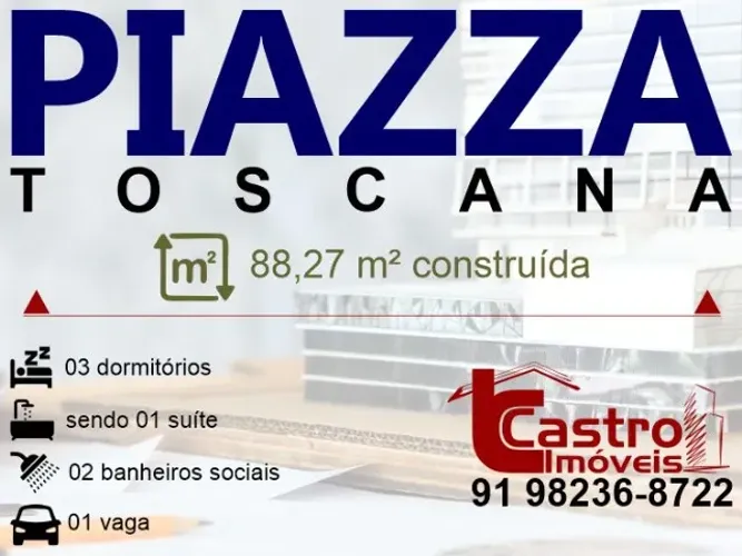 Pronto pra morar! PIAZZA TOSCANA. 3/4. 1 vaga. I331