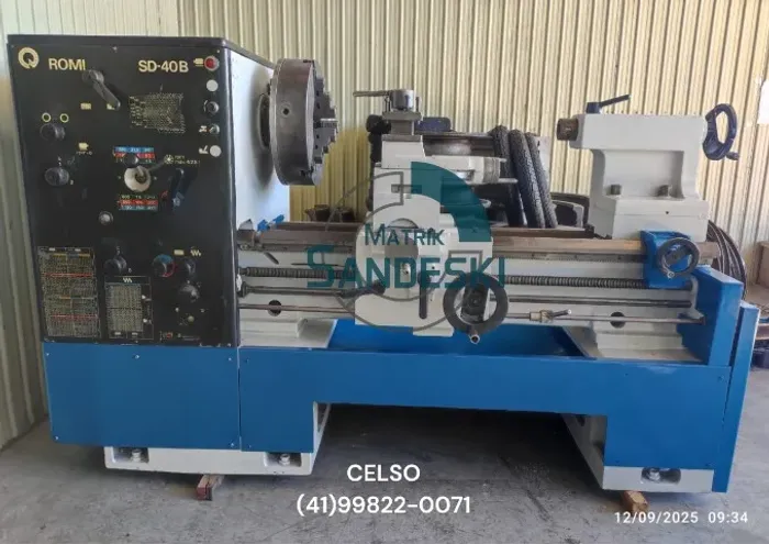 TORNO ROMI MODELO SD-40B NOTA FISCAL MANUAL 
