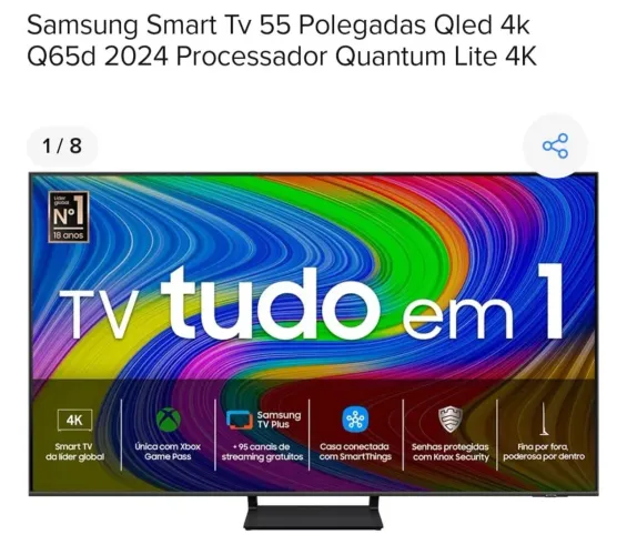 Smart TV Samsung semi-nova