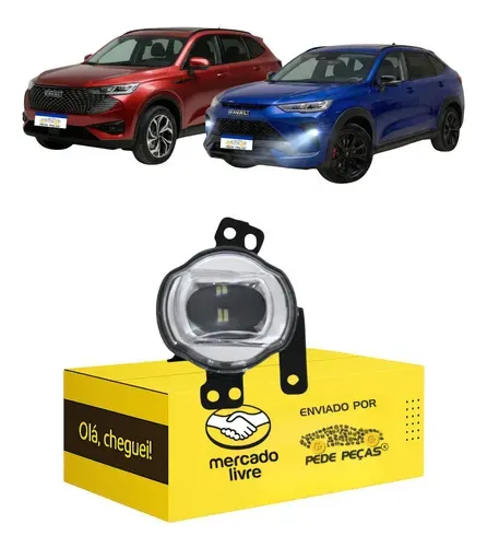 Farol Milha Cibie Auxiliar Haval H6 2023 A 2026 Com Led L.e Prateado