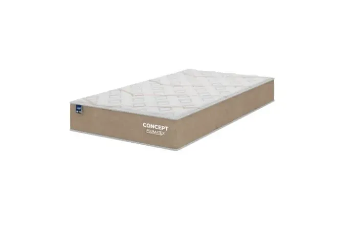 Colchão Solteiro Concept Dream Molas Ensacadas Bege Plumatex - Entrega Rápida!