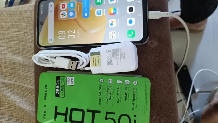 Infinix hot 50i prata 256 gb semi-novo