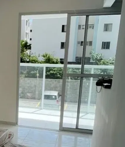 PORTA DE VARANDA 2,40m DE VIDRO COM ACRILICO BRANCO