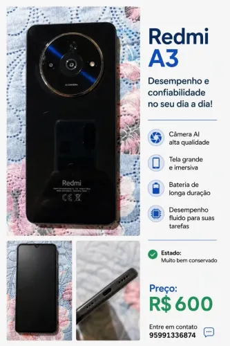 VENDO Xiaomi Redmi A3 - 128GB | 3GB RAM | Usado