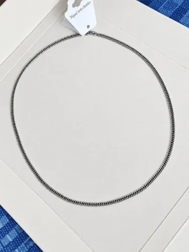 Cordão de aço inoxidável masculino