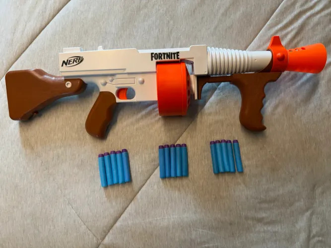 Nerf Fortnite Drum Gun com Tambor + 15 Dardos