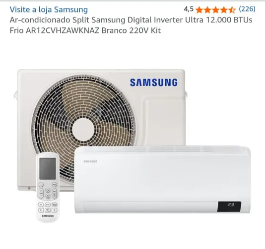Split Samsung Inverter 12000 BTUs