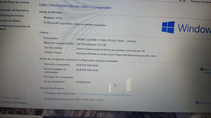 Notbook dell coorei7
