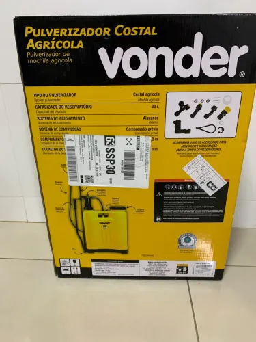 Pulverizador costal agrícola da Vonder