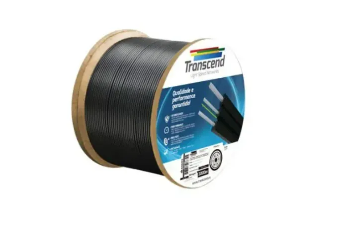 Cabo Drop Fibra Optica Speed Star 1 Fibra 1Km Transcend 1Fo