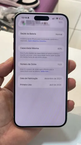 15 pro Max 256GB branco