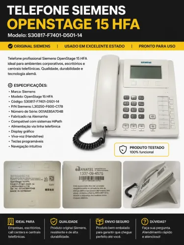 Telefone Siemens OpenStage 15 HFA