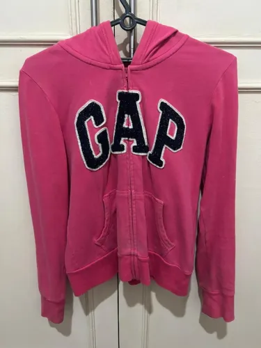 casaco moletom gap kids rosa gg