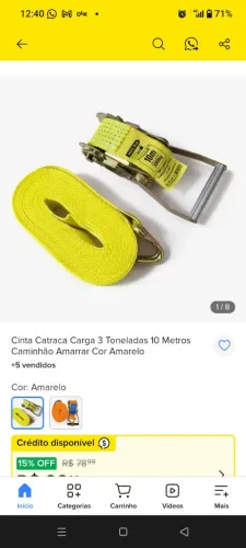 Vendo cinta catraca