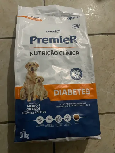 Ração Premier para diabéticos 
