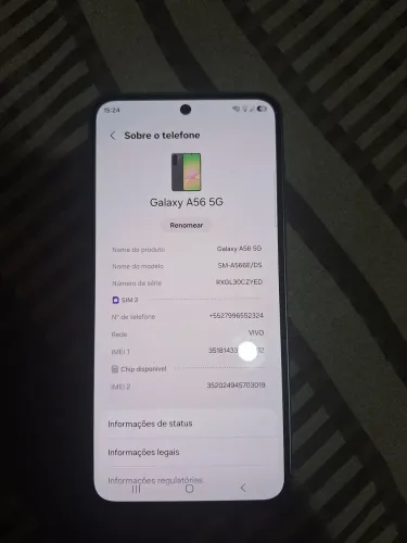 Vendo Samsung a56 2 meses de uso