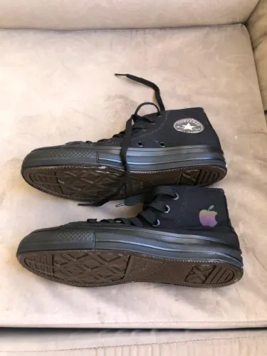All star converse cano alto black