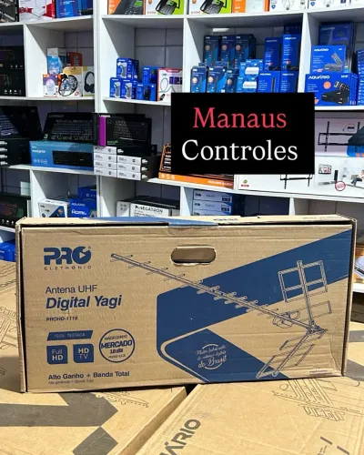 Antena Externa para TV Digital 18 DBI Pro Eletrônic