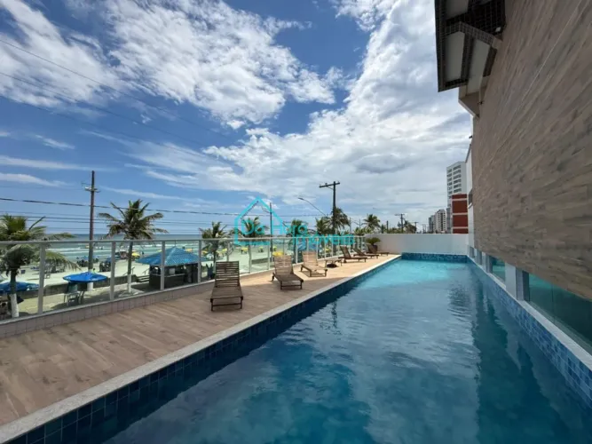 apartamento com vista para o mar pé na areia a venda em mongaguá