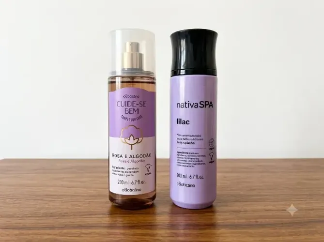 Kit com 2 Body Splashes O Boticário Novos