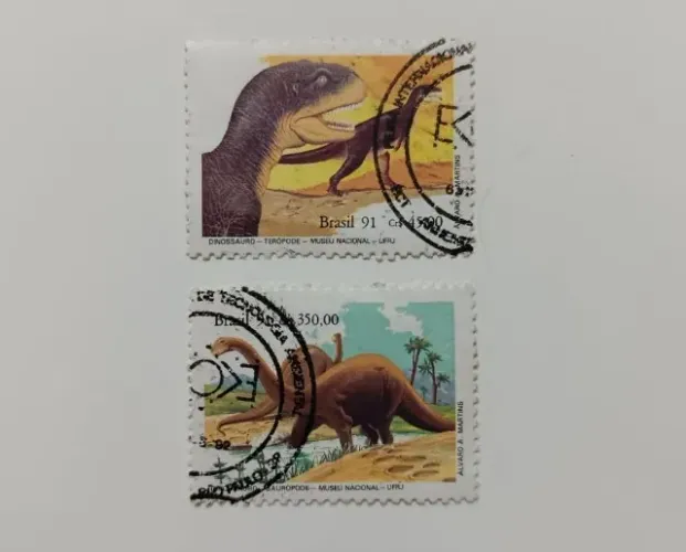 Selo postal Série Dinossauros