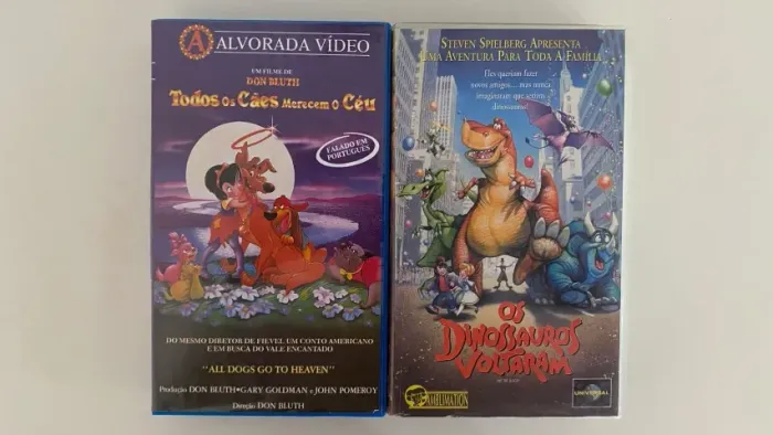 Lote 2 fitas VHS Desenho