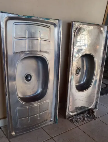 Pia para cozinha 1mts inox semi nova