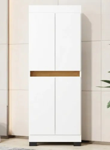 Armário organizador com 4 portas batentes