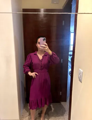 Vestido roxo básico