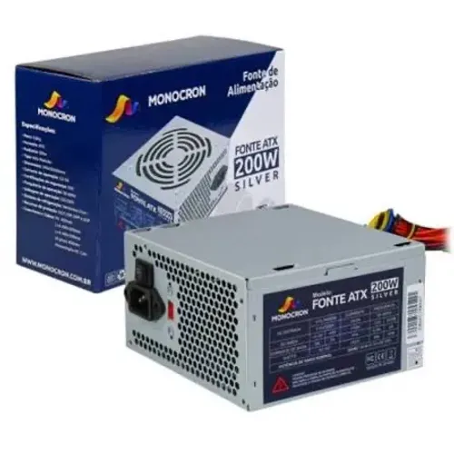 Fonte office silver 200w monocron