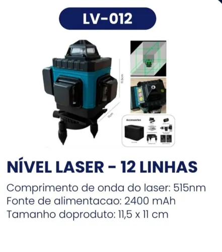 Nivel lazer 12 linhas