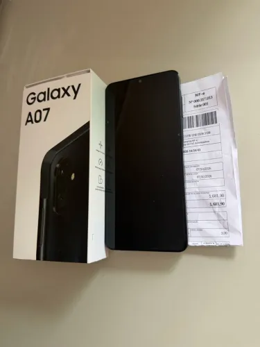 A07 novo 256gb 12 dias de uso com nota fiscal completo