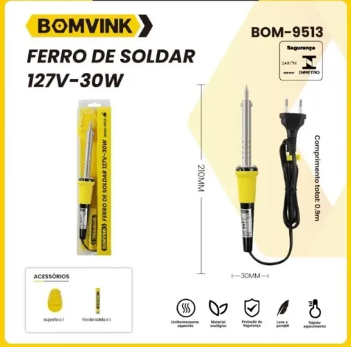 Ferro de Solda 30w 127v Bom-9513 Bomvink