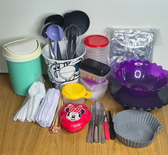 Lote de utensílios de cozinha