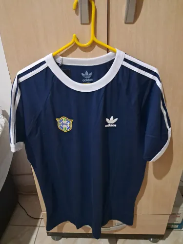 Camisa brasil retrô azul copa 78
