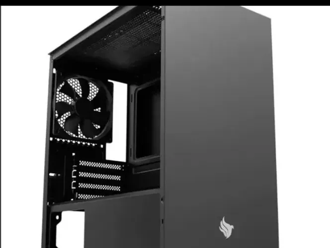 (NOVO)GABINETE GAMER PICHAU HX300 GLASS PRETO . Possui suporte p/ placa mãe  ITX e mATX m