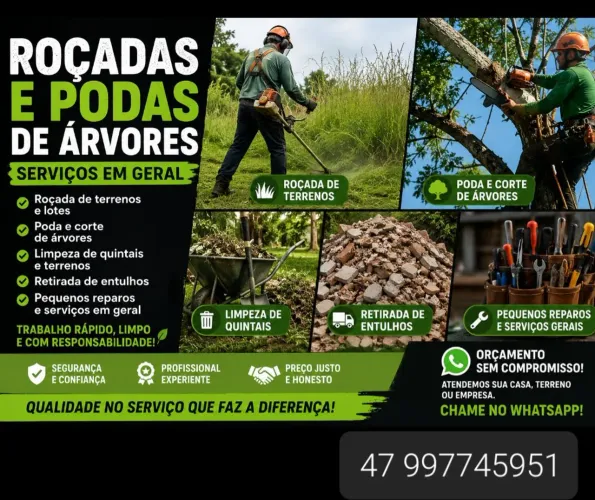 Roçador de terrenos jardins chácaras 